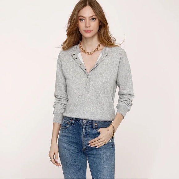 NWT Heartloom Raglan Sweatshirt in Grey - Picture 3 of 4